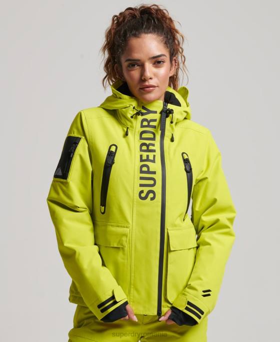 Superdry jachetă de salvare supremă îmbrăcăminte galben femei JX0Z3563