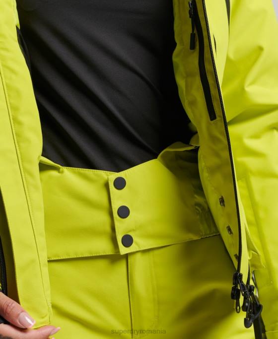 Superdry jachetă de salvare supremă îmbrăcăminte galben femei JX0Z3563