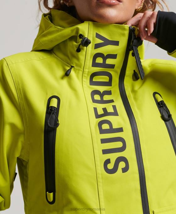 Superdry jachetă de salvare supremă îmbrăcăminte galben femei JX0Z3563
