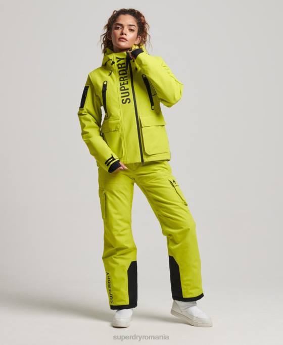 Superdry jachetă de salvare supremă îmbrăcăminte galben femei JX0Z3563