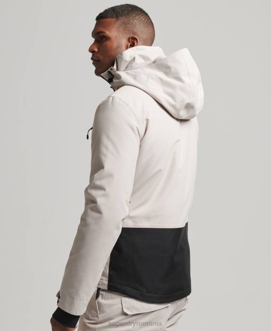 Superdry jachetă de salvare supremă îmbrăcăminte gri deschis bărbați JX0Z1370