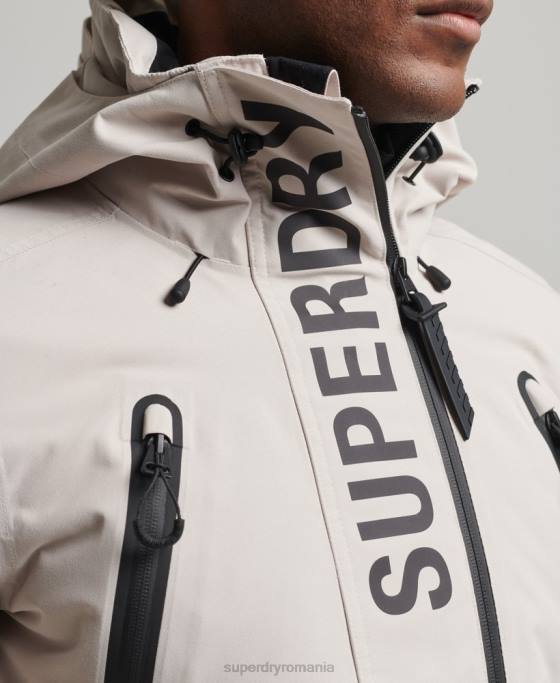 Superdry jachetă de salvare supremă îmbrăcăminte gri deschis bărbați JX0Z1370