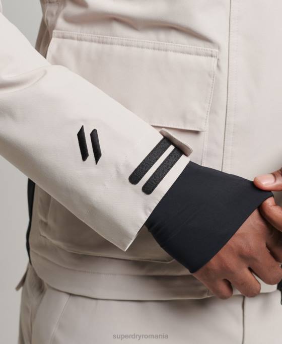 Superdry jachetă de salvare supremă îmbrăcăminte gri deschis bărbați JX0Z1370