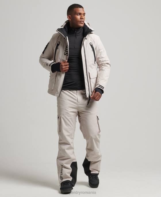 Superdry jachetă de salvare supremă îmbrăcăminte gri deschis bărbați JX0Z1370