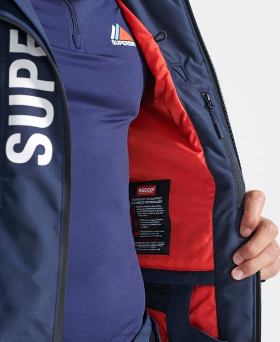 Superdry jachetă de salvare supremă îmbrăcăminte marina bărbați JX0Z6466