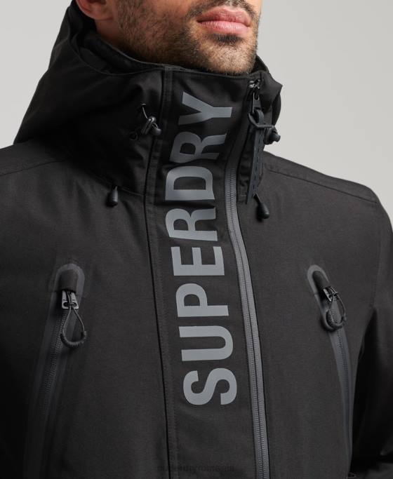 Superdry jachetă de salvare supremă îmbrăcăminte negru bărbați JX0Z6403