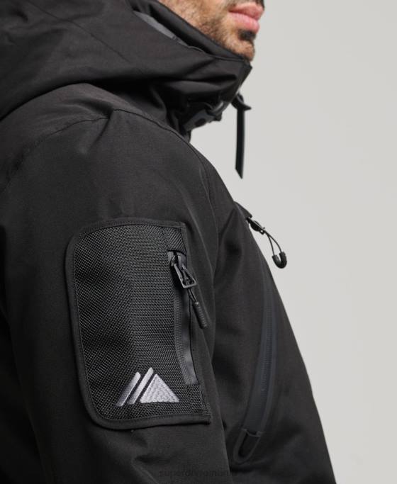 Superdry jachetă de salvare supremă îmbrăcăminte negru bărbați JX0Z6403