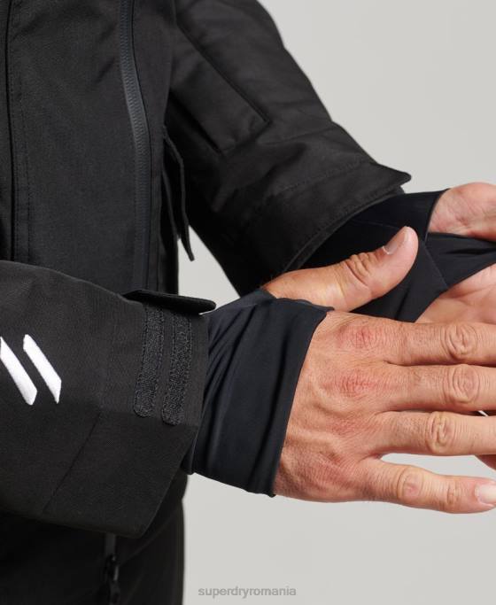 Superdry jachetă de salvare supremă îmbrăcăminte negru bărbați JX0Z6403