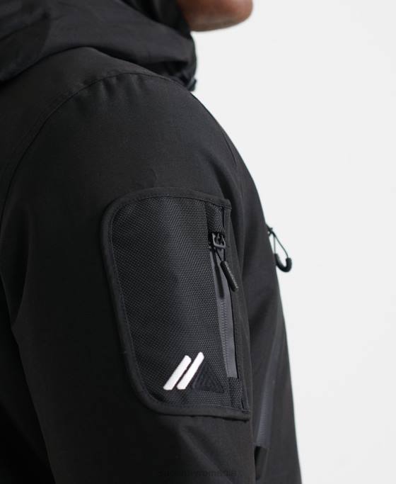 Superdry jachetă de salvare supremă îmbrăcăminte negru bărbați JX0Z6459