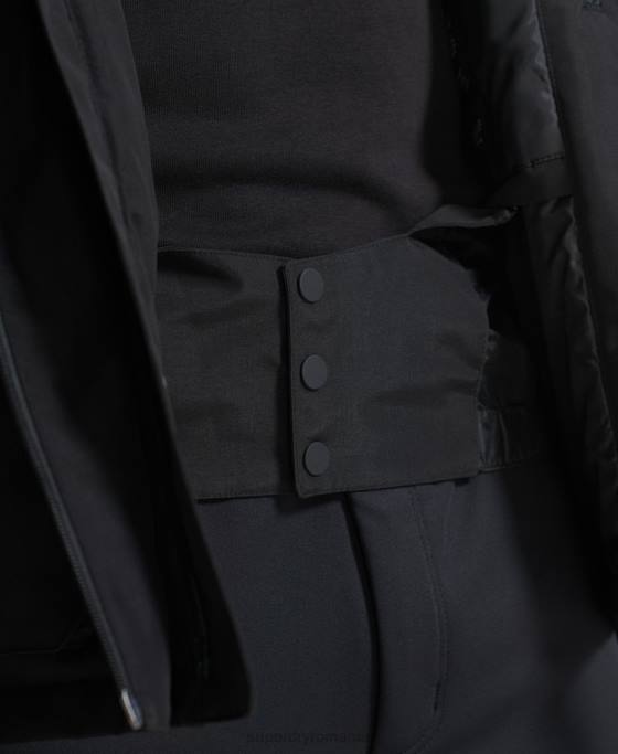 Superdry jachetă de salvare supremă îmbrăcăminte negru bărbați JX0Z6459