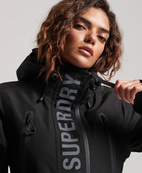 Superdry jachetă de salvare supremă îmbrăcăminte negru femei JX0Z6541