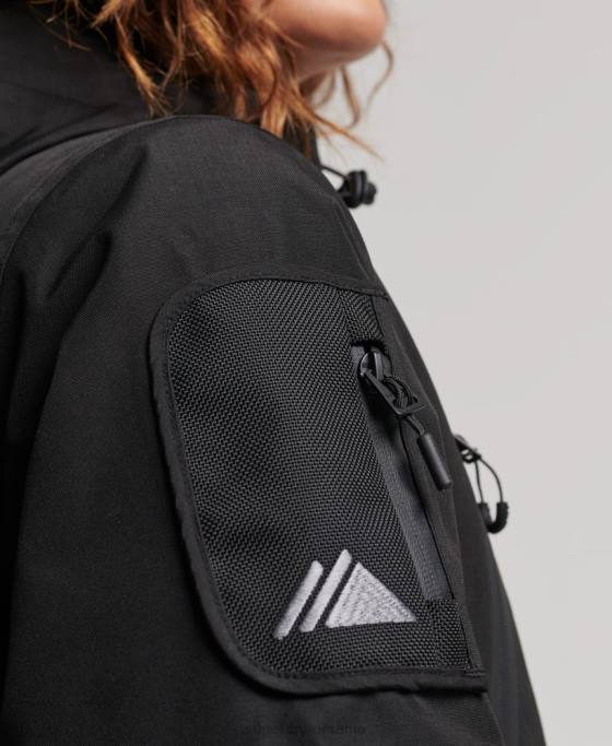 Superdry jachetă de salvare supremă îmbrăcăminte negru femei JX0Z6541