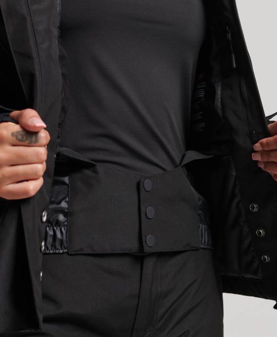 Superdry jachetă de salvare supremă îmbrăcăminte negru femei JX0Z6541