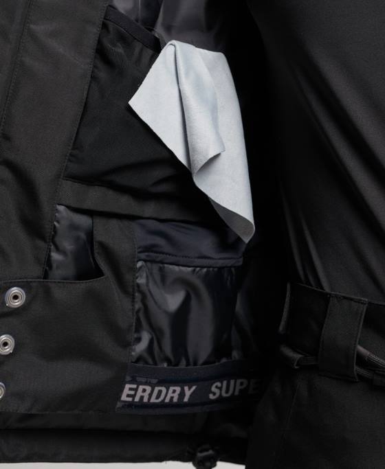 Superdry jachetă de salvare supremă îmbrăcăminte negru femei JX0Z6541
