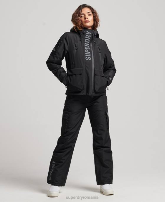 Superdry jachetă de salvare supremă îmbrăcăminte negru femei JX0Z6541