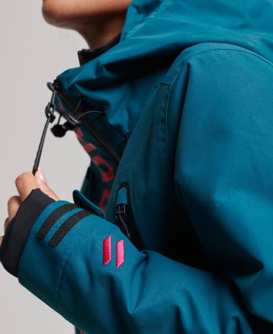 Superdry jachetă de salvare supremă îmbrăcăminte turcoaz femei JX0Z6549