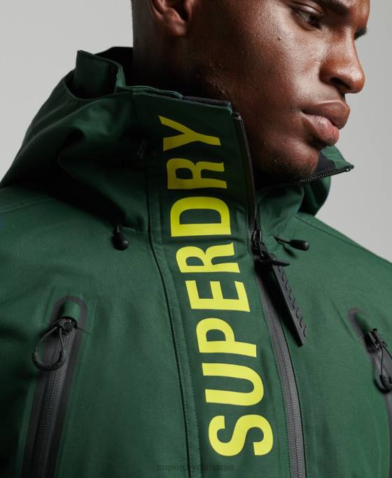Superdry jachetă de salvare supremă îmbrăcăminte verde bărbați JX0Z1379