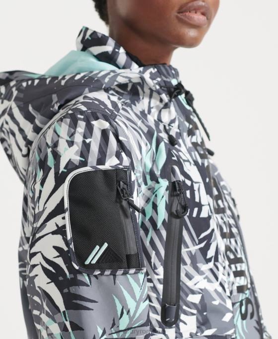 Superdry jachetă de salvare supremă îmbrăcăminte verde femei JX0Z5528