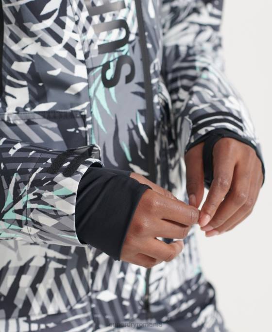 Superdry jachetă de salvare supremă îmbrăcăminte verde femei JX0Z5528