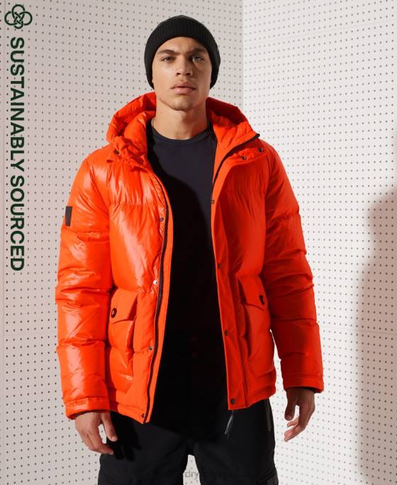 Superdry jachetă de salvare în jos de munte îmbrăcăminte portocale bărbați JX0Z4601