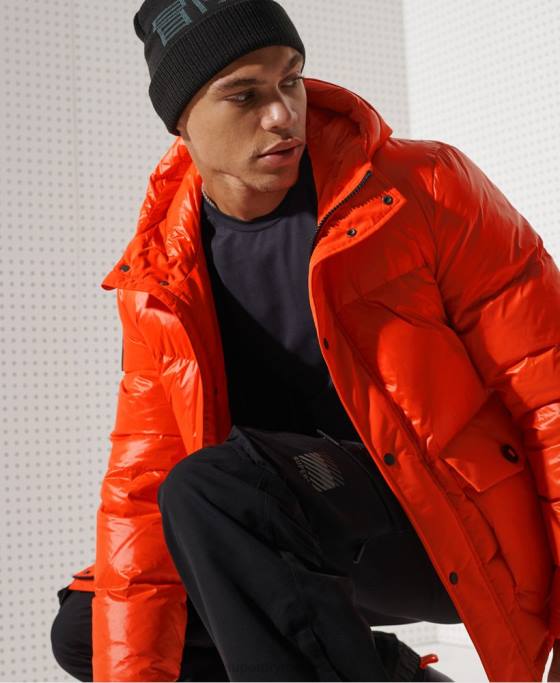 Superdry jachetă de salvare în jos de munte îmbrăcăminte portocale bărbați JX0Z4601