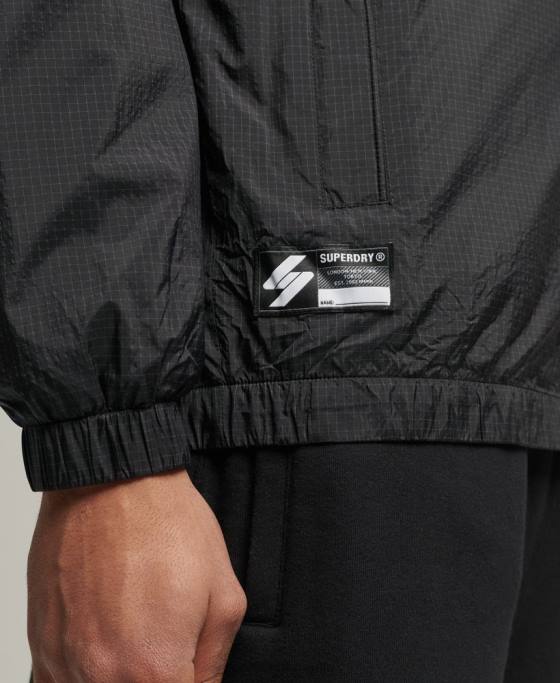 Superdry jachetă de sport code essential îmbrăcăminte negru bărbați JX0Z4638