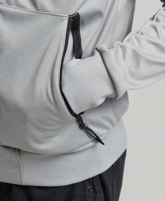 Superdry jachetă de sport tech soft shell îmbrăcăminte gri bărbați JX0Z1141