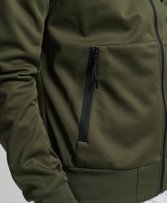 Superdry jachetă de sport tech soft shell îmbrăcăminte kaki bărbați JX0Z1132