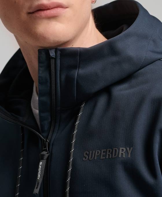 Superdry jachetă de sport tech soft shell îmbrăcăminte marina bărbați JX0Z4705