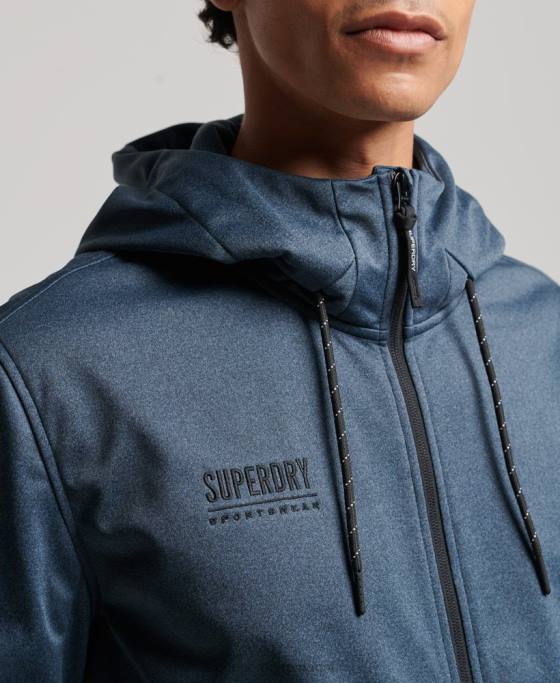 Superdry jachetă de sport tech soft shell îmbrăcăminte marina bărbați JX0Z4777