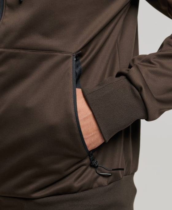 Superdry jachetă de sport tech soft shell îmbrăcăminte maro bărbați JX0Z4600