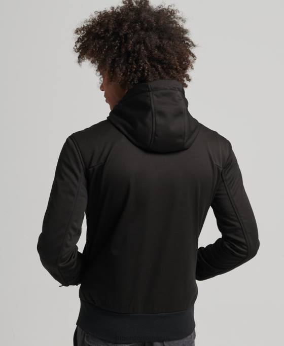 Superdry jachetă de sport tech soft shell îmbrăcăminte negru bărbați JX0Z1112