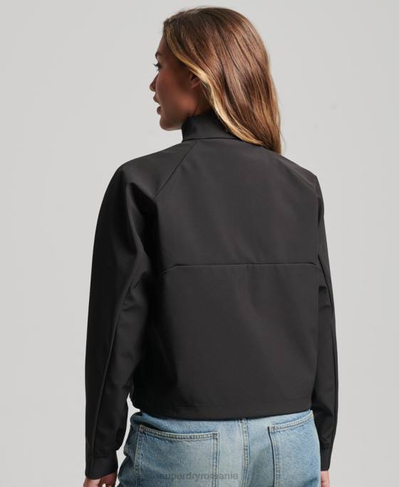 Superdry jachetă de sport tech softshell îmbrăcăminte negru femei JX0Z5426