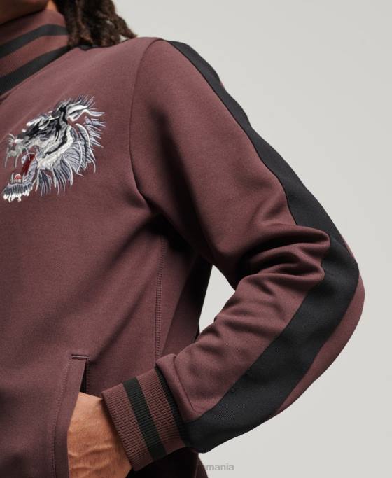 Superdry jachetă de sport tricot suika îmbrăcăminte roșu bărbați JX0Z690