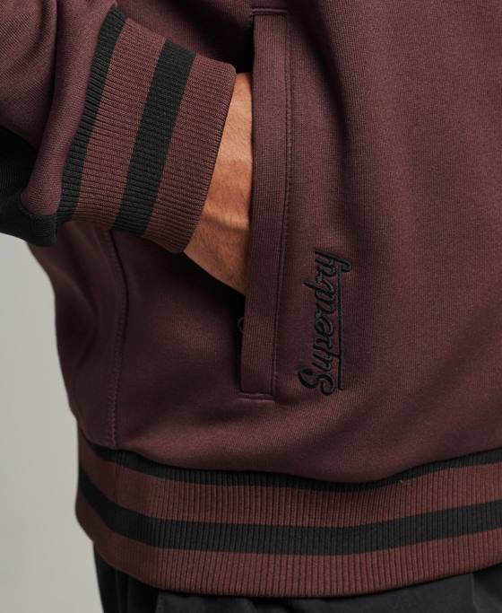 Superdry jachetă de sport tricot suika îmbrăcăminte roșu bărbați JX0Z690