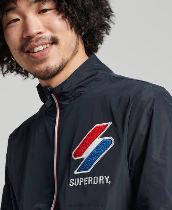 Superdry jachetă de sport îmbrăcăminte marina bărbați JX0Z1153