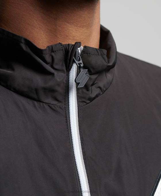 Superdry jachetă de sport îmbrăcăminte negru bărbați JX0Z1172