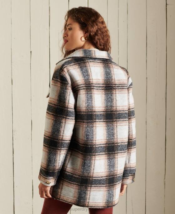 Superdry jachetă de supracămașă îmbrăcăminte gri femei JX0Z5485