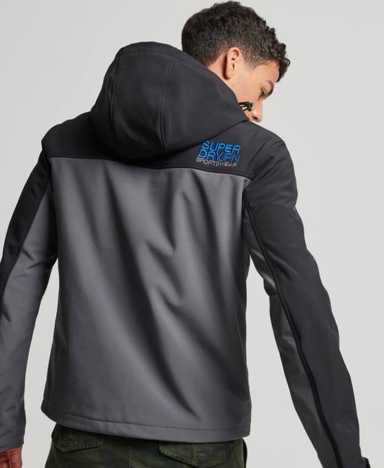 Superdry jachetă de trekker îmbrăcăminte gri inchis bărbați JX0Z917