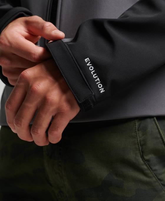 Superdry jachetă de trekker îmbrăcăminte gri inchis bărbați JX0Z917