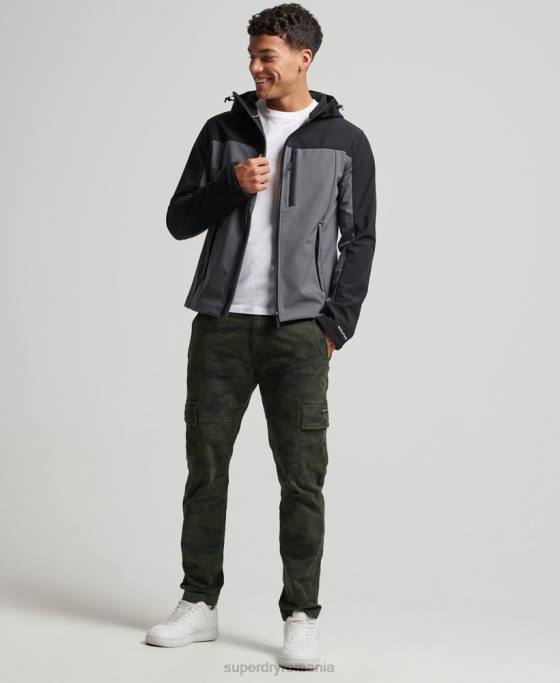 Superdry jachetă de trekker îmbrăcăminte gri inchis bărbați JX0Z917