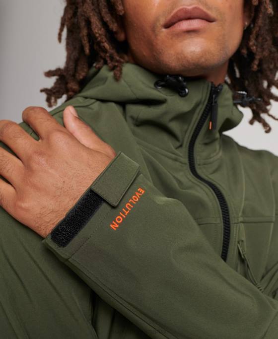 Superdry jachetă de trekker îmbrăcăminte kaki bărbați JX0Z1063