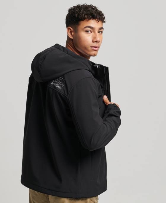 Superdry jachetă de trekker îmbrăcăminte negru bărbați JX0Z910