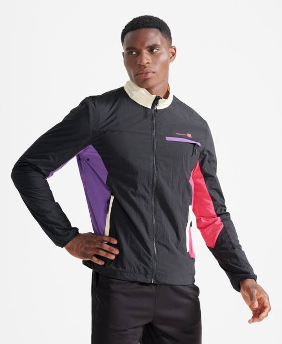 Superdry jachetă de trenă îmbrăcăminte negru bărbați JX0Z4620