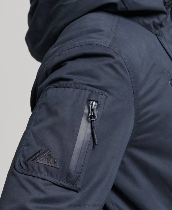 Superdry jachetă de vânt sd din microfibră finală îmbrăcăminte marina bărbați JX0Z952