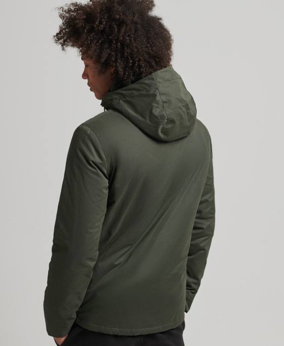 Superdry jachetă de vânt sd din microfibră finală îmbrăcăminte verde bărbați JX0Z1094