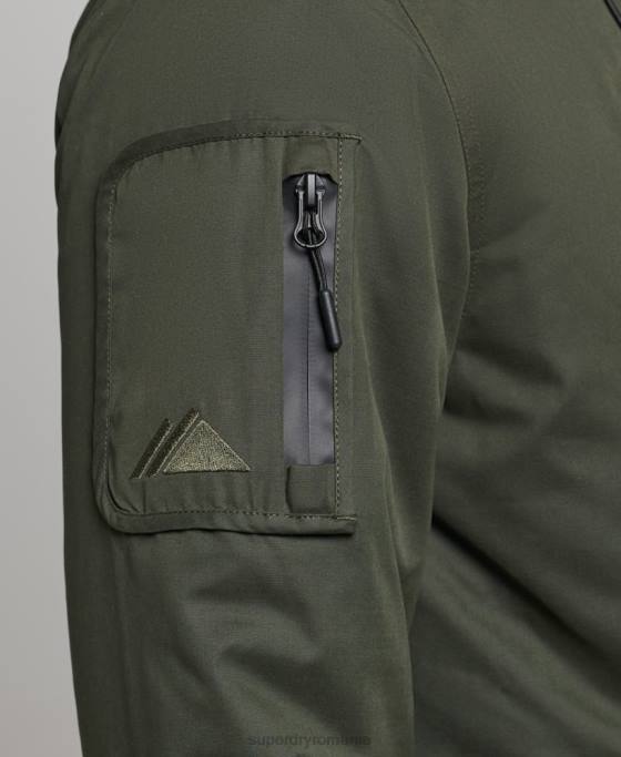 Superdry jachetă de vânt sd din microfibră finală îmbrăcăminte verde bărbați JX0Z1094