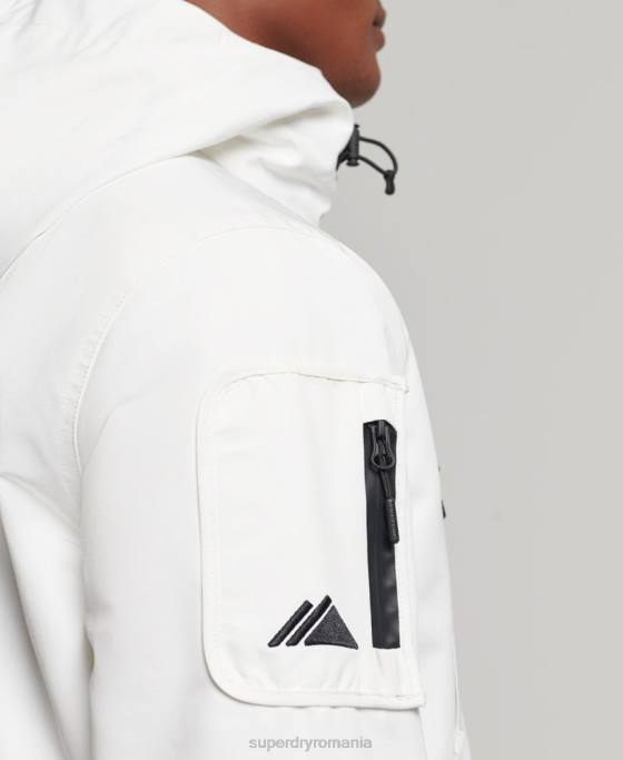 Superdry jachetă de vânt ultimate SD îmbrăcăminte alb bărbați JX0Z4659