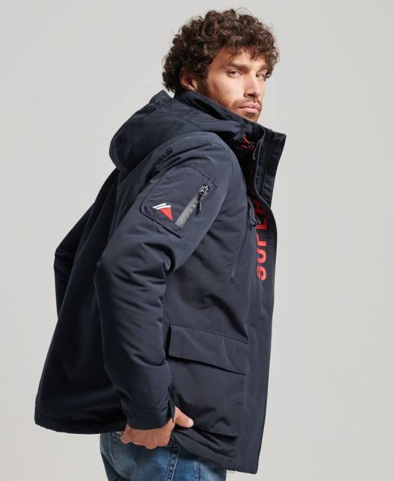 Superdry jachetă de vânt ultimate SD îmbrăcăminte marina bărbați JX0Z1101