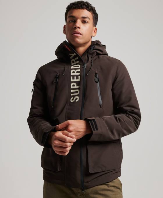 Superdry jachetă de vânt ultimate SD îmbrăcăminte maro bărbați JX0Z969